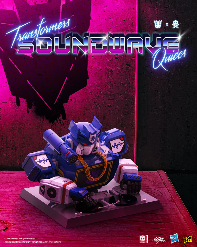 Quiccs × Hasbro × Mighty Jaxx《變形金剛》DJ 音波 (DJ_SOUNDWAVE) 半身胸像!讓狂派諜報大師化身最強 DJ 嗨翻全場~