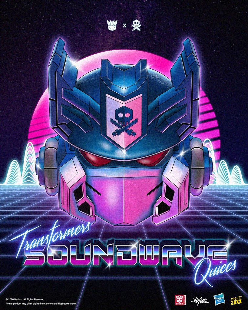 Quiccs × Hasbro × Mighty Jaxx《變形金剛》DJ 音波 (DJ_SOUNDWAVE) 半身胸像!讓狂派諜報大師化身最強 DJ 嗨翻全場~