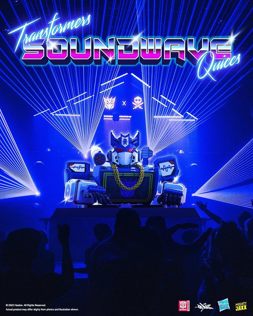 Quiccs × Hasbro × Mighty Jaxx《變形金剛》DJ 音波 (DJ_SOUNDWAVE) 半身胸像!讓狂派諜報大師化身最強 DJ 嗨翻全場~
