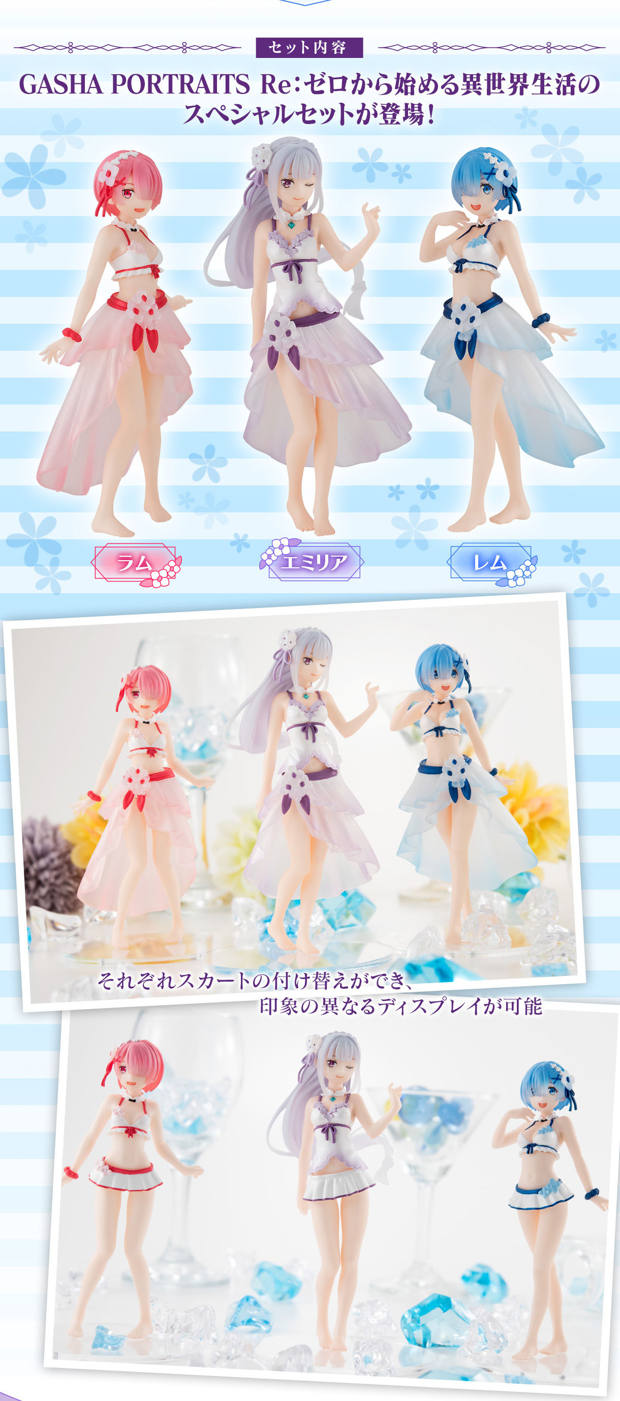 夏日透明風情！GashaPortraits《Re:從零開始的異世界生活》特別版套組（Re:ゼロから始める異世界生活 Special SET）