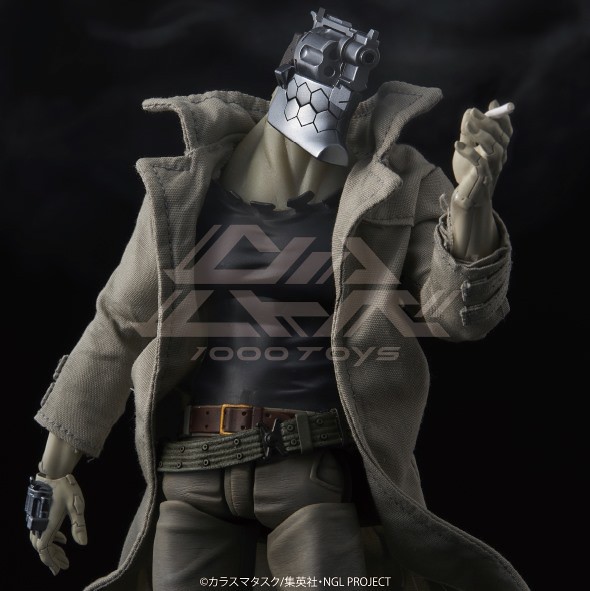 高度再現「手槍頭」的銳利金屬感！ 1000toys《非槍人生NO GUNS LIFE》乾十三（いぬい じゅうぞう）1/12 比例可動人偶