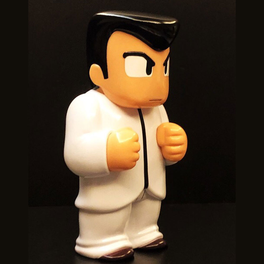 去吧！成為世界第一的躲避球隊！工匠堂《熱血高校》躲避球部「國夫君 白色制服 ver.」軟膠人偶（熱血高校ドッジボール部 くにおくん 白学校制服 ver.）