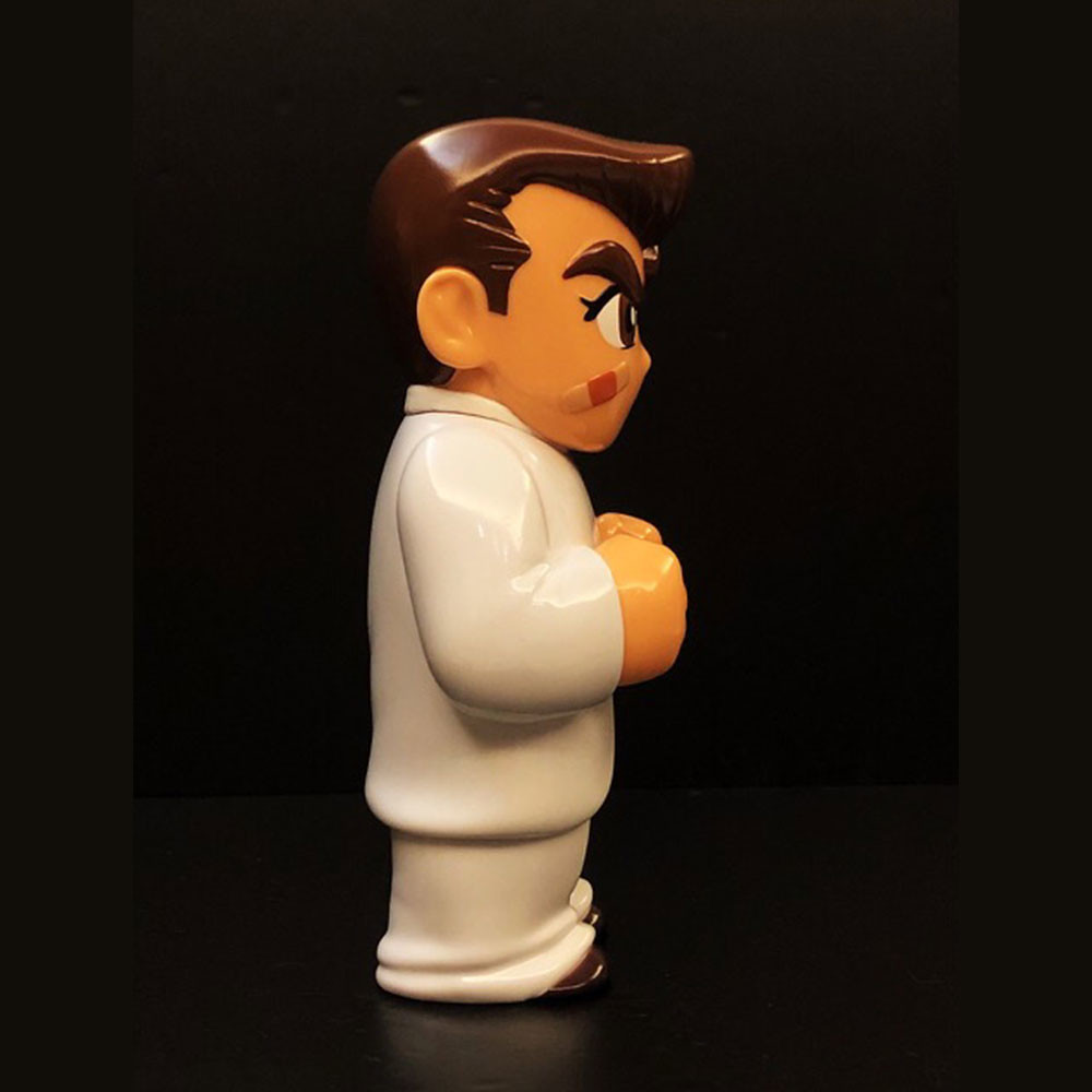 去吧！成為世界第一的躲避球隊！工匠堂《熱血高校》躲避球部「國夫君 白色制服 ver.」軟膠人偶（熱血高校ドッジボール部 くにおくん 白学校制服 ver.）