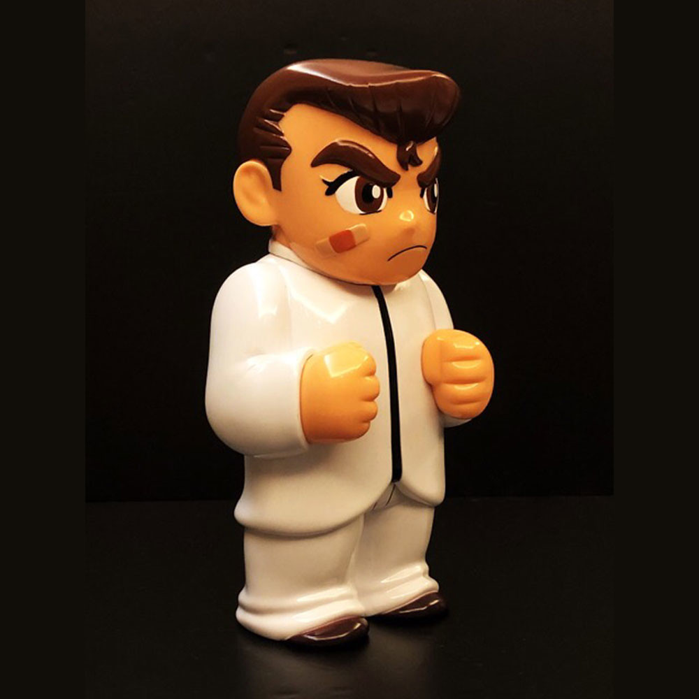 去吧！成為世界第一的躲避球隊！工匠堂《熱血高校》躲避球部「國夫君 白色制服 ver.」軟膠人偶（熱血高校ドッジボール部 くにおくん 白学校制服 ver.）