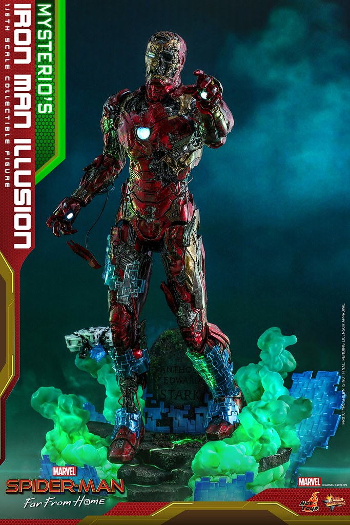 彼得心中的夢魘可動再襲! Hot Toys《蜘蛛人:離家日》神秘客的鋼鐵人幻象(Mysterio’s Iron Man Illusion)1/6 比例人偶 公開