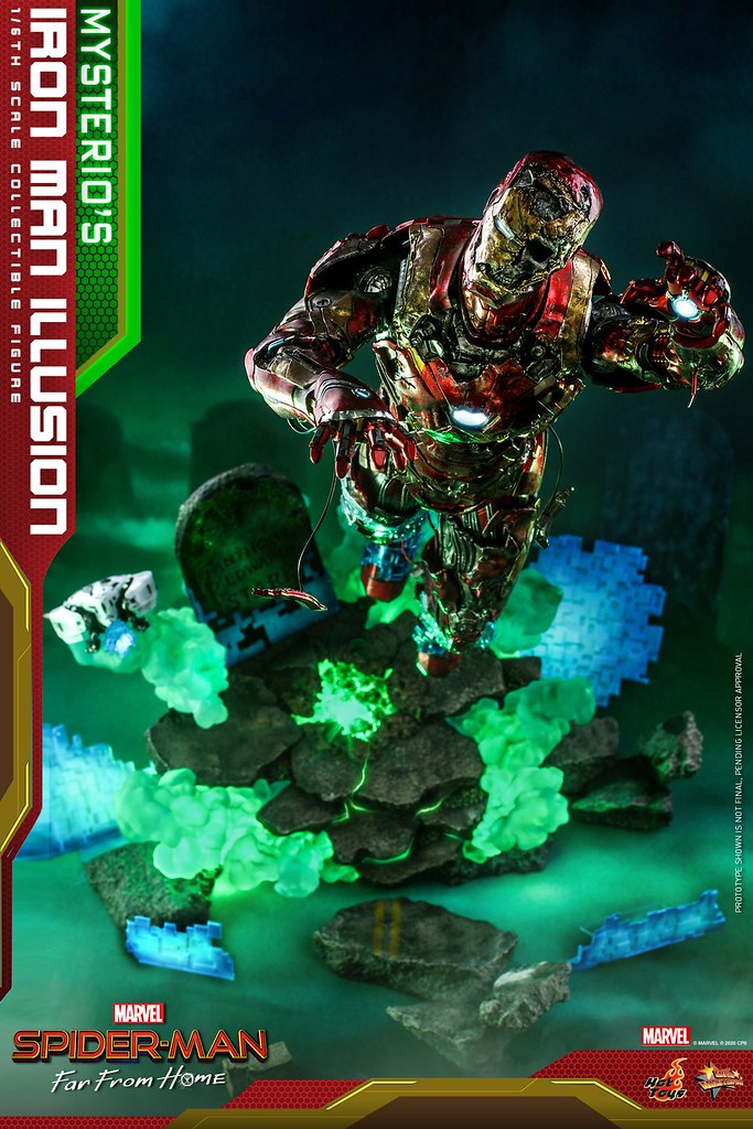 彼得心中的夢魘可動再襲! Hot Toys《蜘蛛人:離家日》神秘客的鋼鐵人幻象(Mysterio’s Iron Man Illusion)1/6 比例人偶 公開