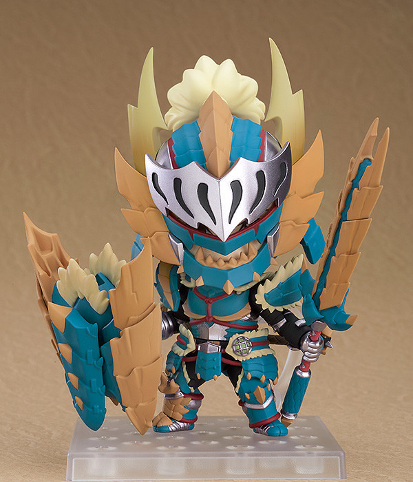 月下雷鳴，閃烈蒼光  黏土人《魔物獵人 世界：ICEBORNE》獵人♂ 雷狼龍α Ver.｜ねんどろいど ハンター♂ ジンオウα Ver.