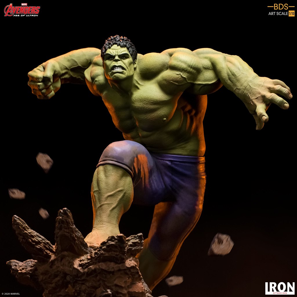 暴亂的綠色大塊頭來襲！ Iron Studios Battle Diorama 系列《復仇者聯盟2：奧創紀元》浩克（Hulk）1/10 比例全身雕像