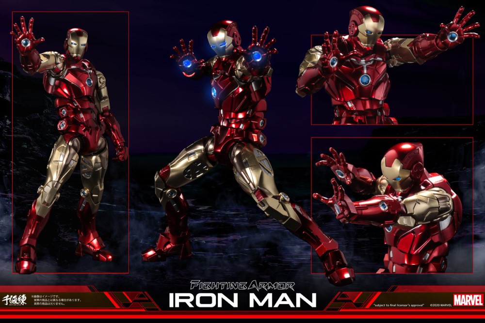 千值練 全新系列 Fighting Armor 首彈「鋼鐵人」漫畫版可動人偶登場!