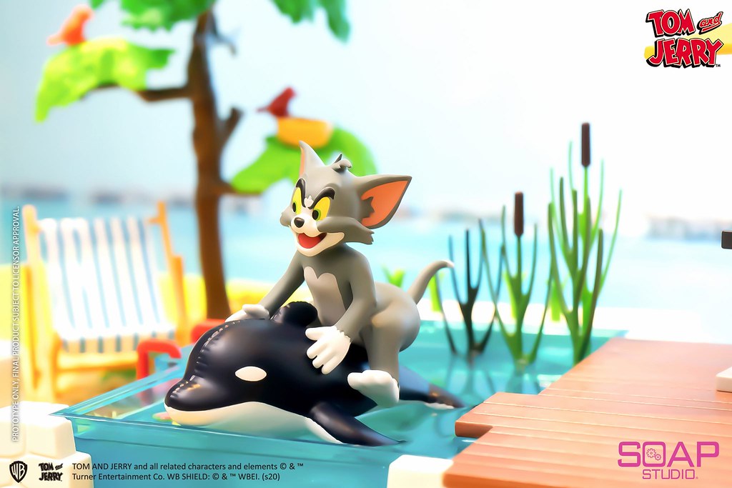 Soap Studio《湯姆貓與傑利鼠》泳池派對系列盲抽盒玩！好想度假啊～