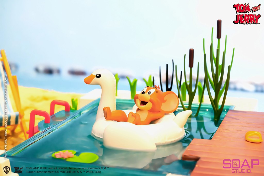 Soap Studio《湯姆貓與傑利鼠》泳池派對系列盲抽盒玩！好想度假啊～