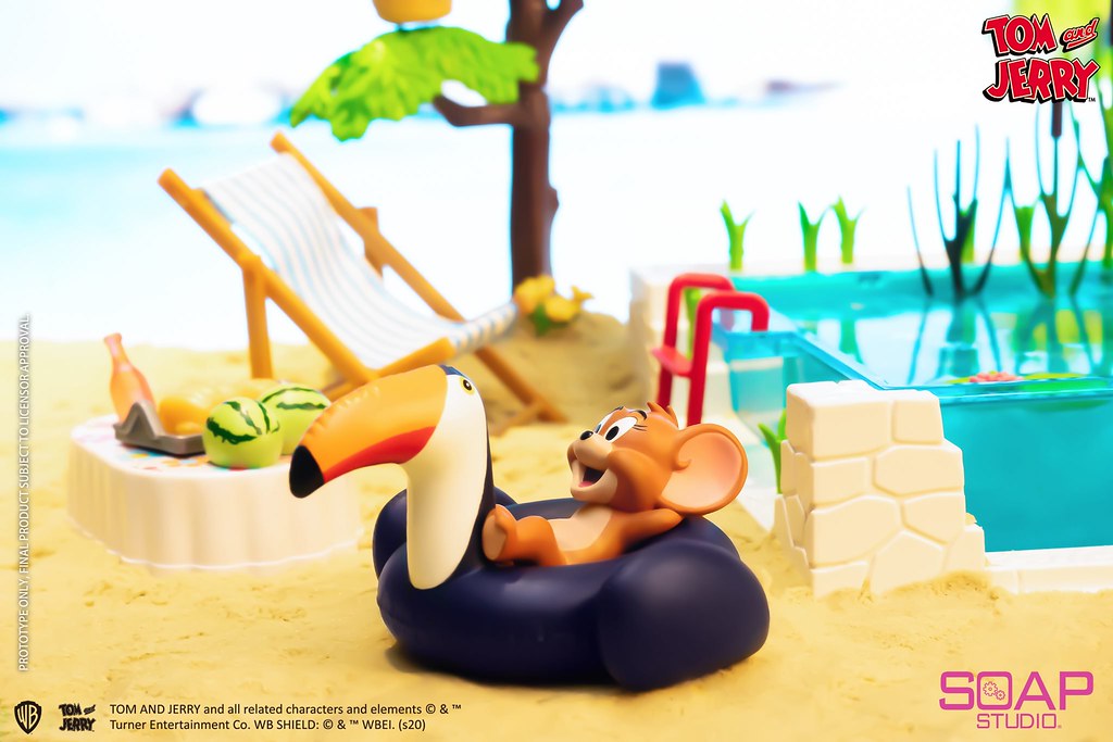 Soap Studio《湯姆貓與傑利鼠》泳池派對系列盲抽盒玩！好想度假啊～