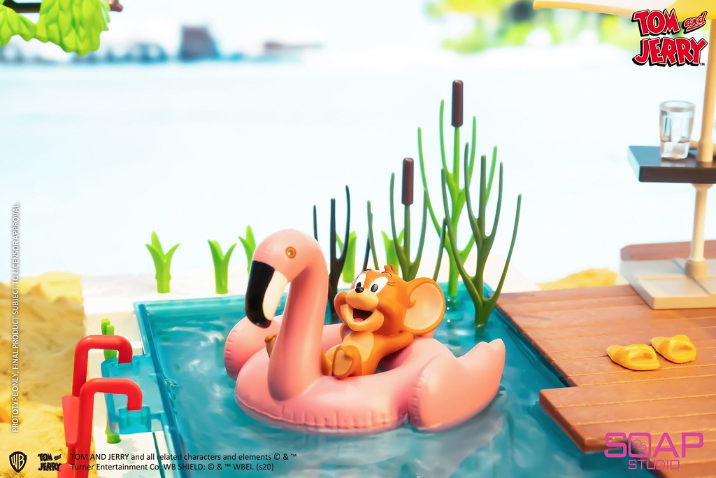 Soap Studio《湯姆貓與傑利鼠》泳池派對系列盲抽盒玩！好想度假啊～