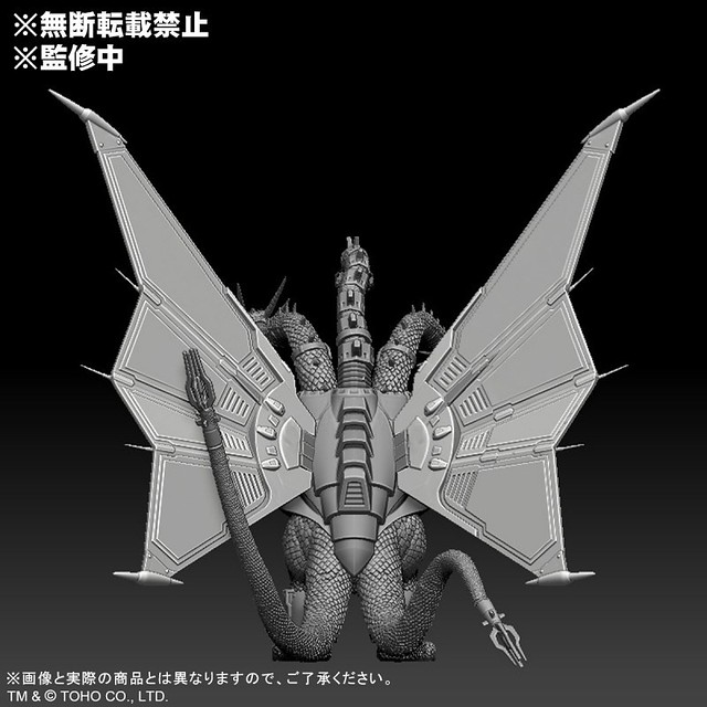 東寶大怪獸系列 機械王者基多拉（1991）開發中原型釋出 再現魄力的機械雙翼！