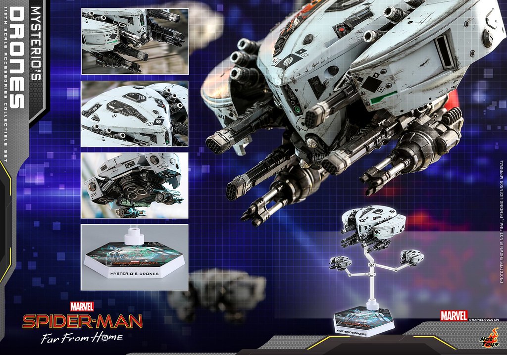 Hot Toys《蜘蛛人:離家日》神秘客的無人機 1/6 比例配件組