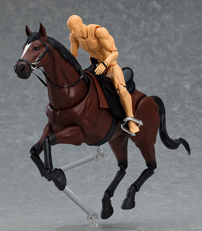 寫實造型「figma 馬 ver.2 (茶)/(白)」全貌公開 搭配系列人偶玩法更豐富！