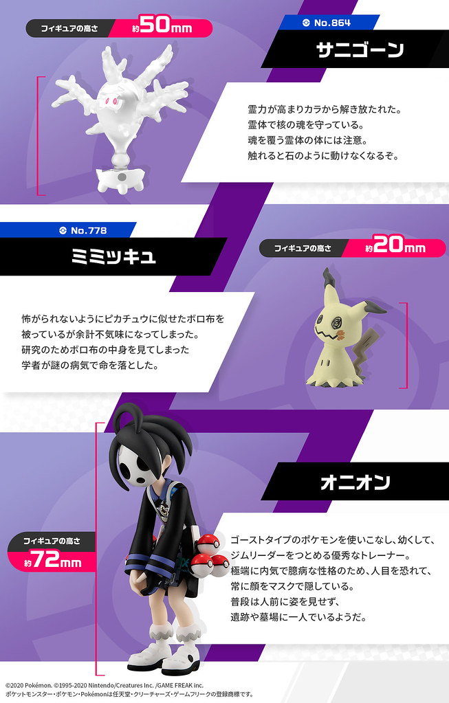 萬代「POKEMON SCALE WORLD 伽勒爾地區篇 歐尼奧&amp;魔靈珊瑚&amp;謎擬Q」1/20 比例食玩