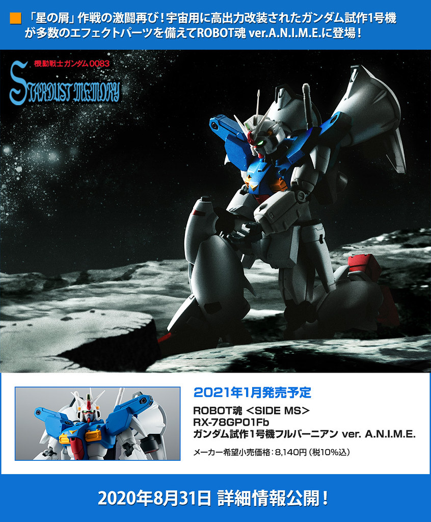 ROBOT魂「鋼彈試作1號機全方位推進型 ver. A.N.I.M.E.」預計明年 01 月推出！