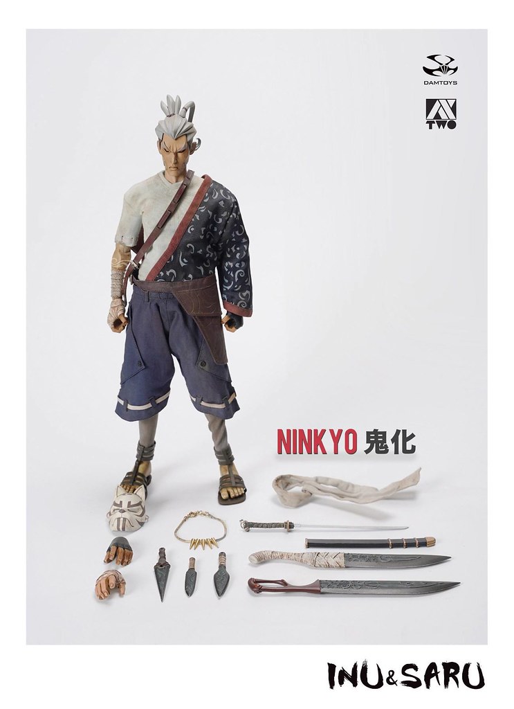 DAMTOYS x AX2 STUDIO 1/6 任侠 清次 犬と猿シリーズ Damtoys × Ax2《犬與猿》任俠- 清次（鬼化）1/6比例人偶