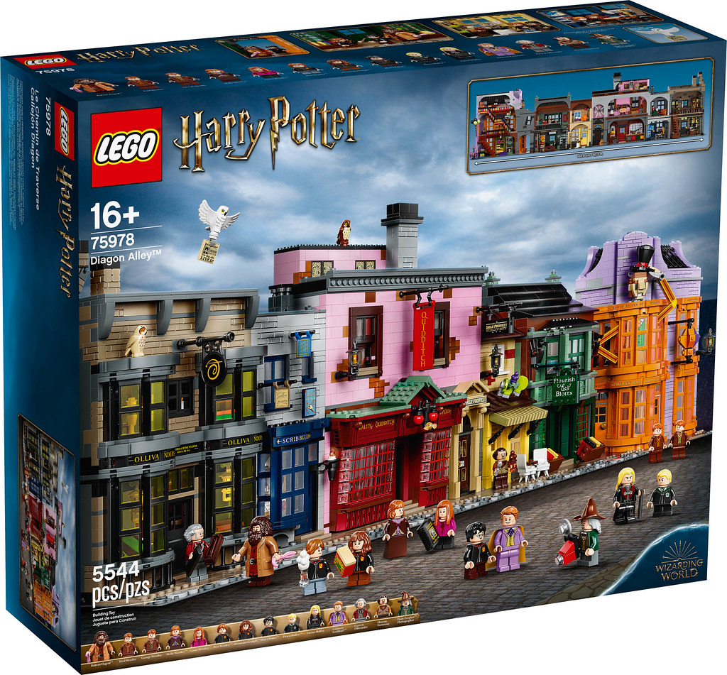 LEGO 75978《哈利波特》斜角巷！長度超過一公尺的魔幻商店街正式登場