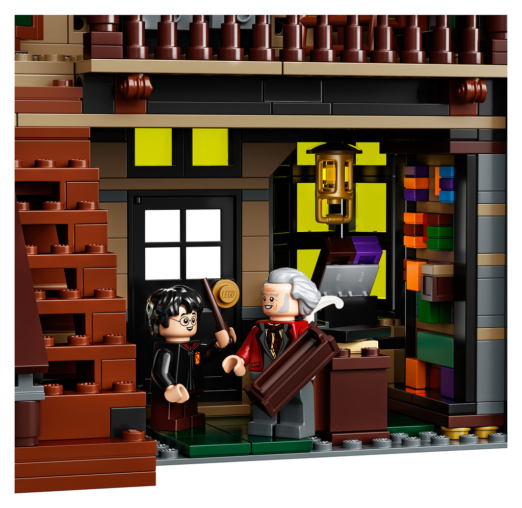 LEGO 75978《哈利波特》斜角巷！長度超過一公尺的魔幻商店街正式登場