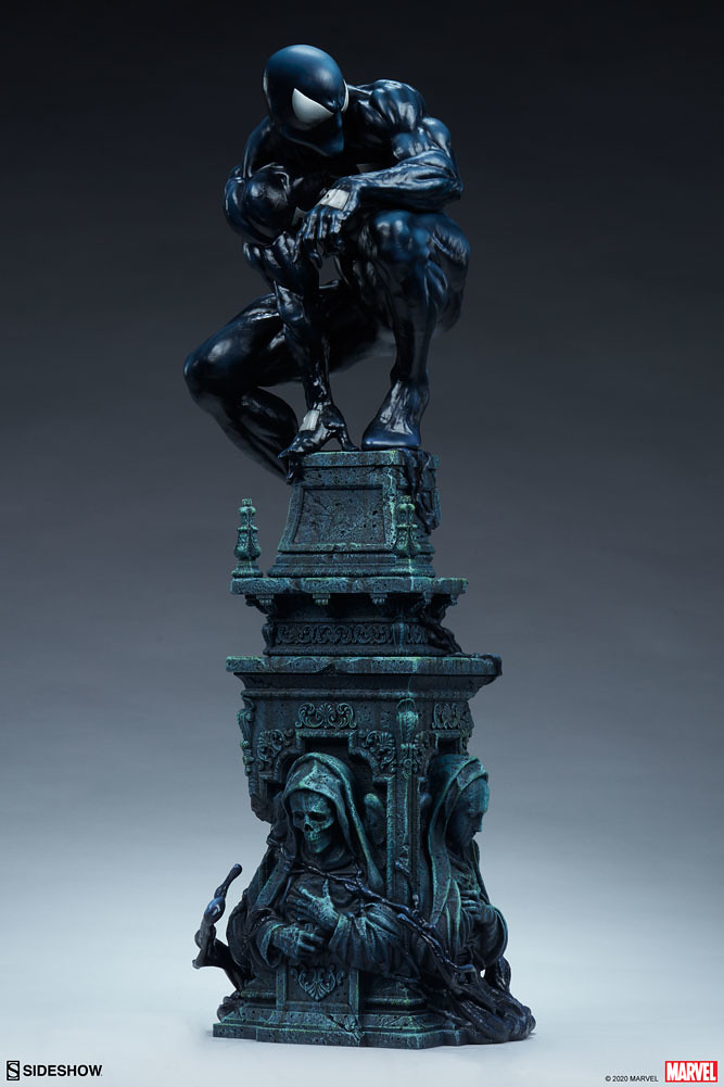Sideshow MARVEL【共生體蜘蛛人】全身雕像！漆黑蜘蛛人魄力現身