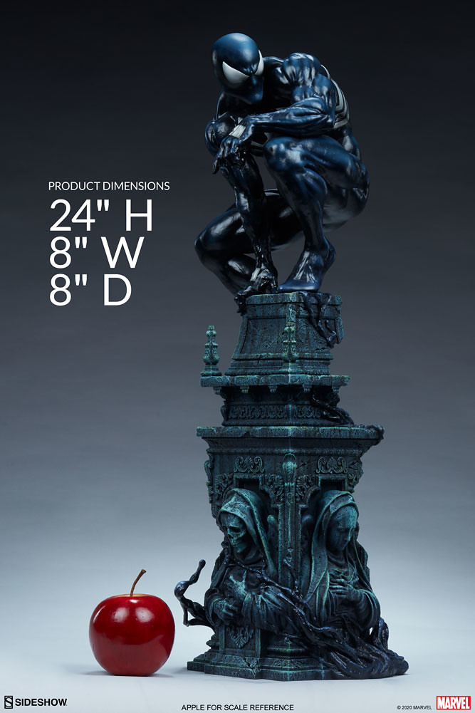 Sideshow MARVEL【共生體蜘蛛人】全身雕像！漆黑蜘蛛人魄力現身