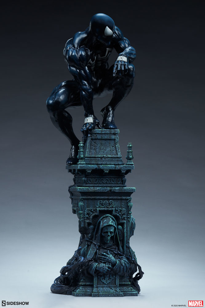 Sideshow MARVEL【共生體蜘蛛人】全身雕像！漆黑蜘蛛人魄力現身