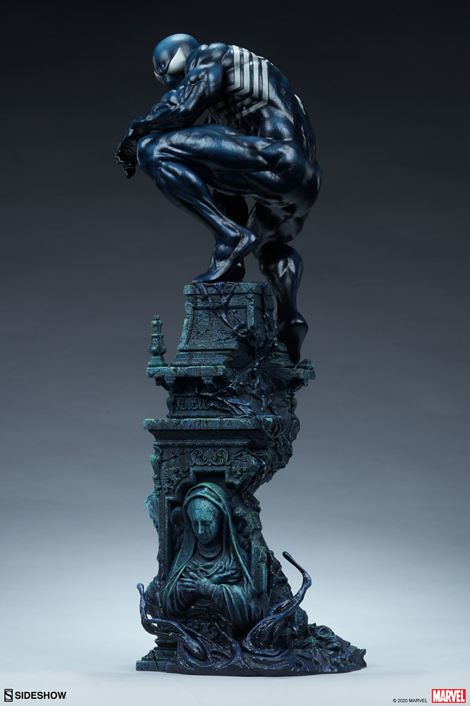 Sideshow MARVEL【共生體蜘蛛人】全身雕像！漆黑蜘蛛人魄力現身