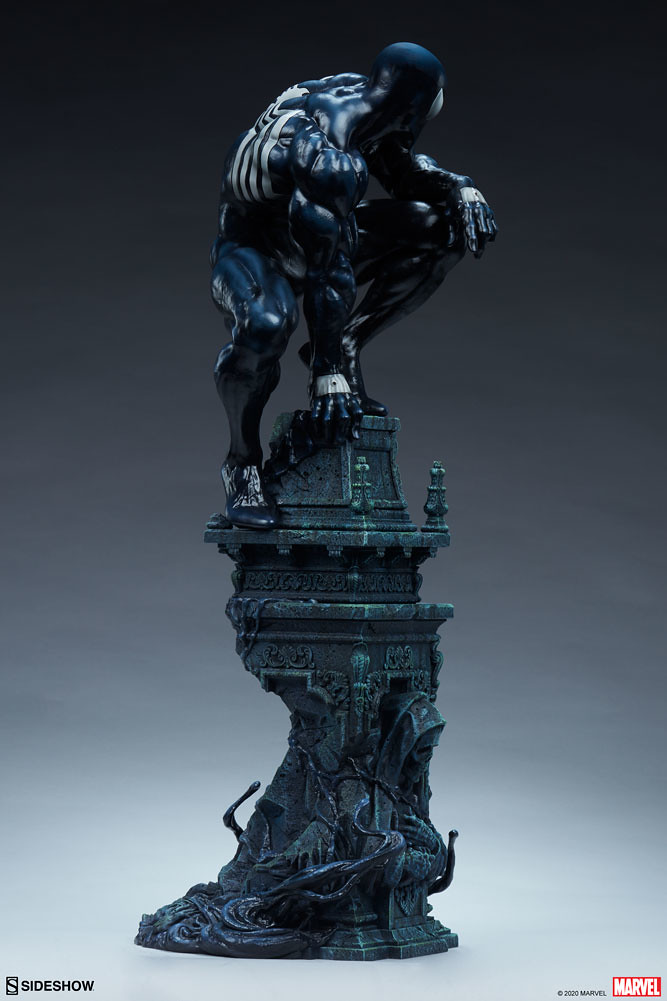 Sideshow MARVEL【共生體蜘蛛人】全身雕像！漆黑蜘蛛人魄力現身