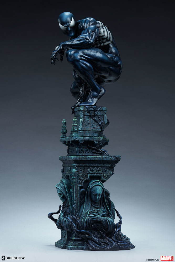 Sideshow MARVEL【共生體蜘蛛人】全身雕像！漆黑蜘蛛人魄力現身