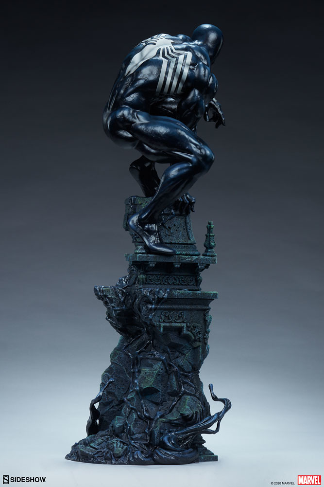 Sideshow MARVEL【共生體蜘蛛人】全身雕像！漆黑蜘蛛人魄力現身