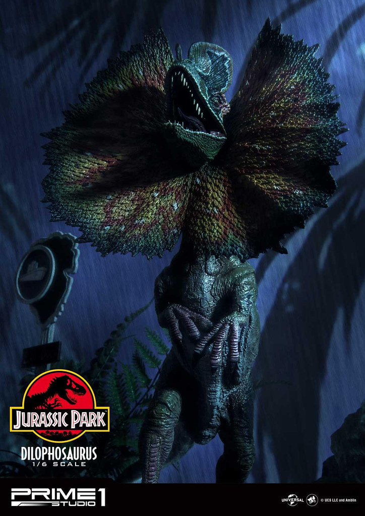 Prime 1 Studio《侏羅紀公園》雙冠龍 1/6比例場景雕像 BONUS版本