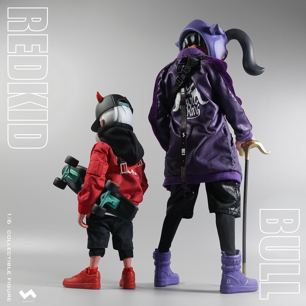 J.T Studio Street Mask 系列【BULL & RedKid】1/6 比例人偶