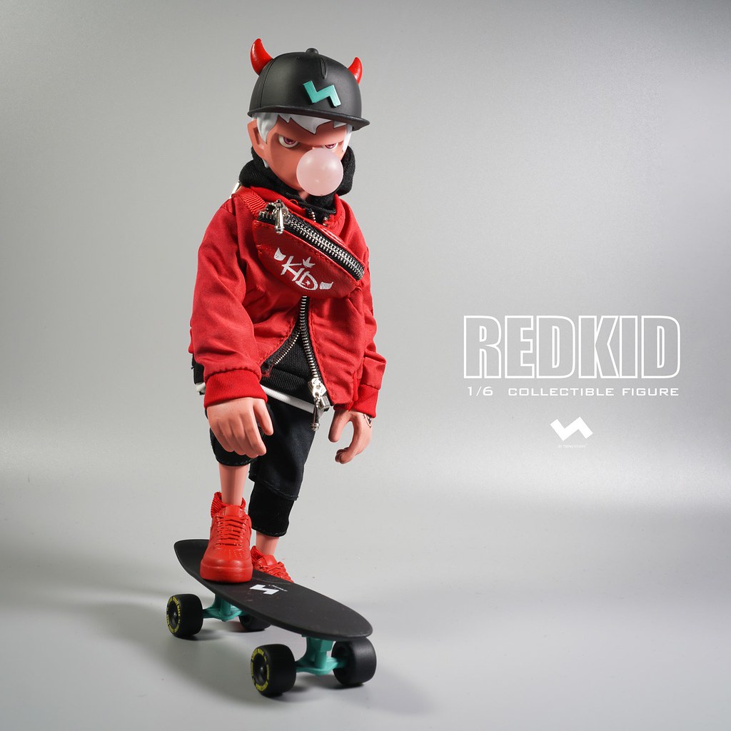 J.T Studio Street Mask 系列【BULL & RedKid】1/6 比例人偶