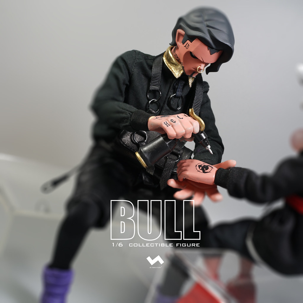 J.T Studio Street Mask 系列【BULL & RedKid】1/6 比例人偶