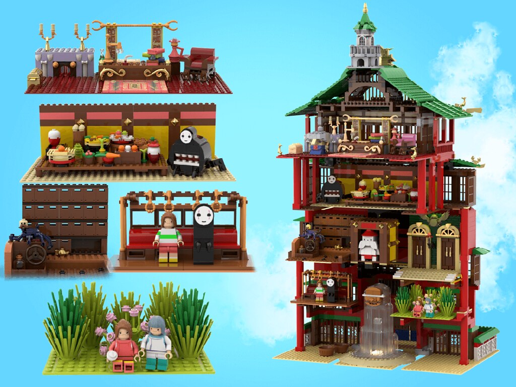 legotruman LEGO Ideas投稿《神隱少女》隱藏經典場景的「油屋」!