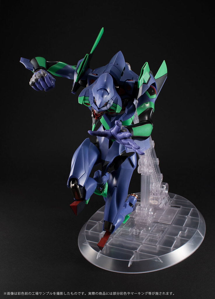 DYNACTION 福音戰士「EVA初號機」公開測試樣品 展示 40 公分高魄力尺寸與可動！