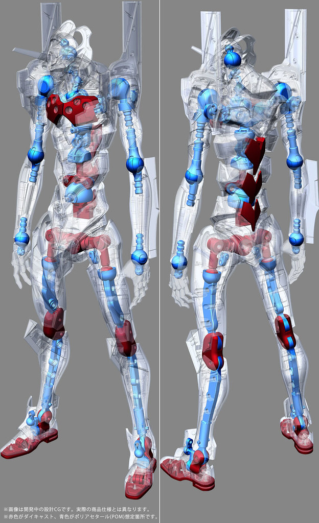 DYNACTION 福音戰士「EVA初號機」公開測試樣品 展示 40 公分高魄力尺寸與可動！