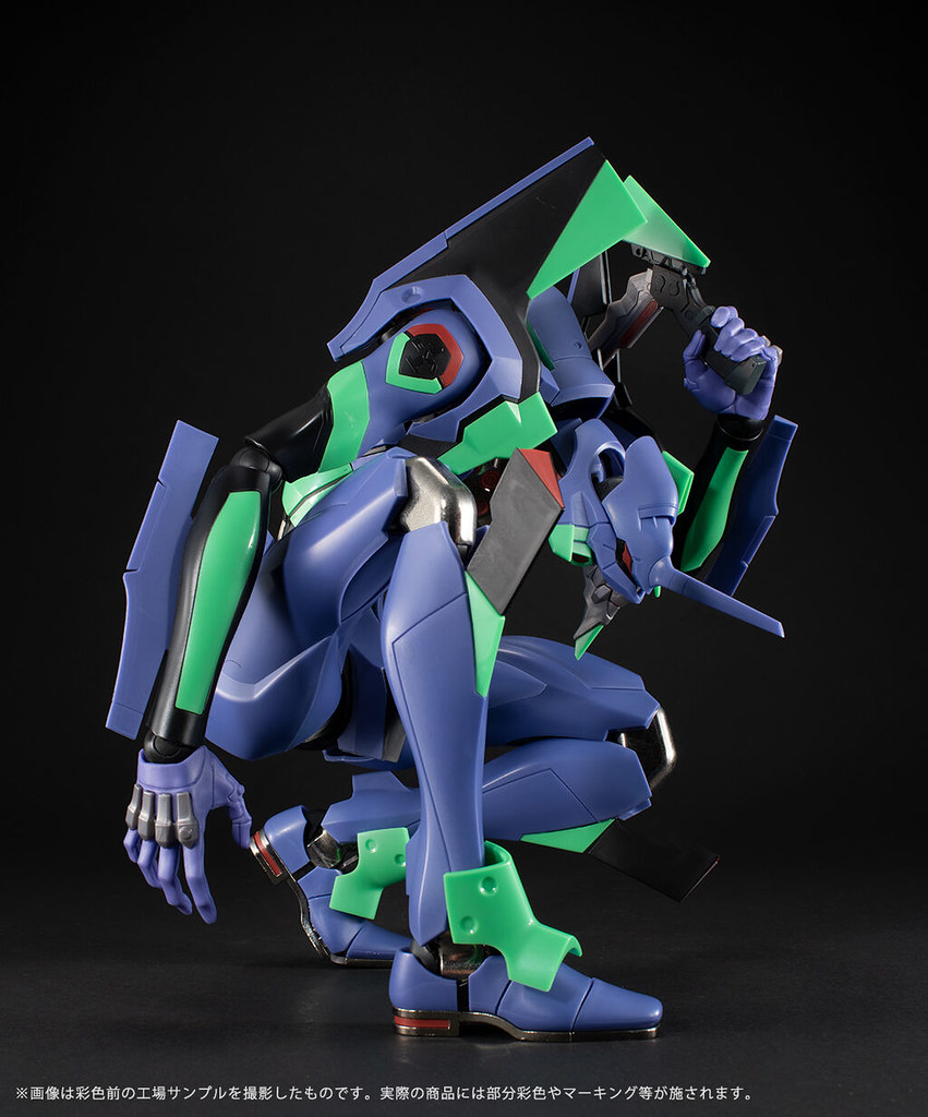 DYNACTION 福音戰士「EVA初號機」公開測試樣品 展示 40 公分高魄力尺寸與可動！