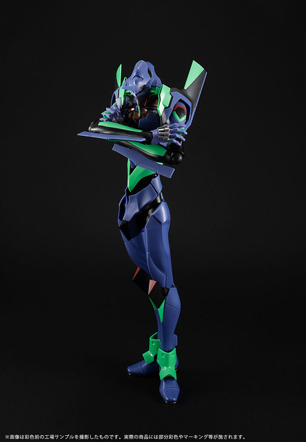 DYNACTION 福音戰士「EVA初號機」公開測試樣品 展示 40 公分高魄力尺寸與可動！