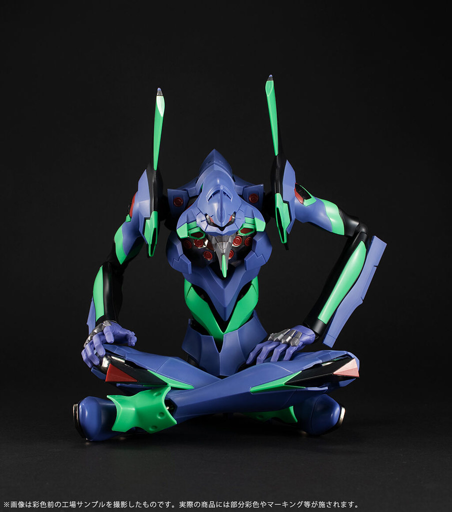 DYNACTION 福音戰士「EVA初號機」公開測試樣品 展示 40 公分高魄力尺寸與可動！