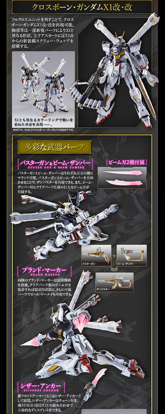 METAL BUILD 新作「海盜鋼彈X1 全覆式披風」最終決戰型態即將發表!