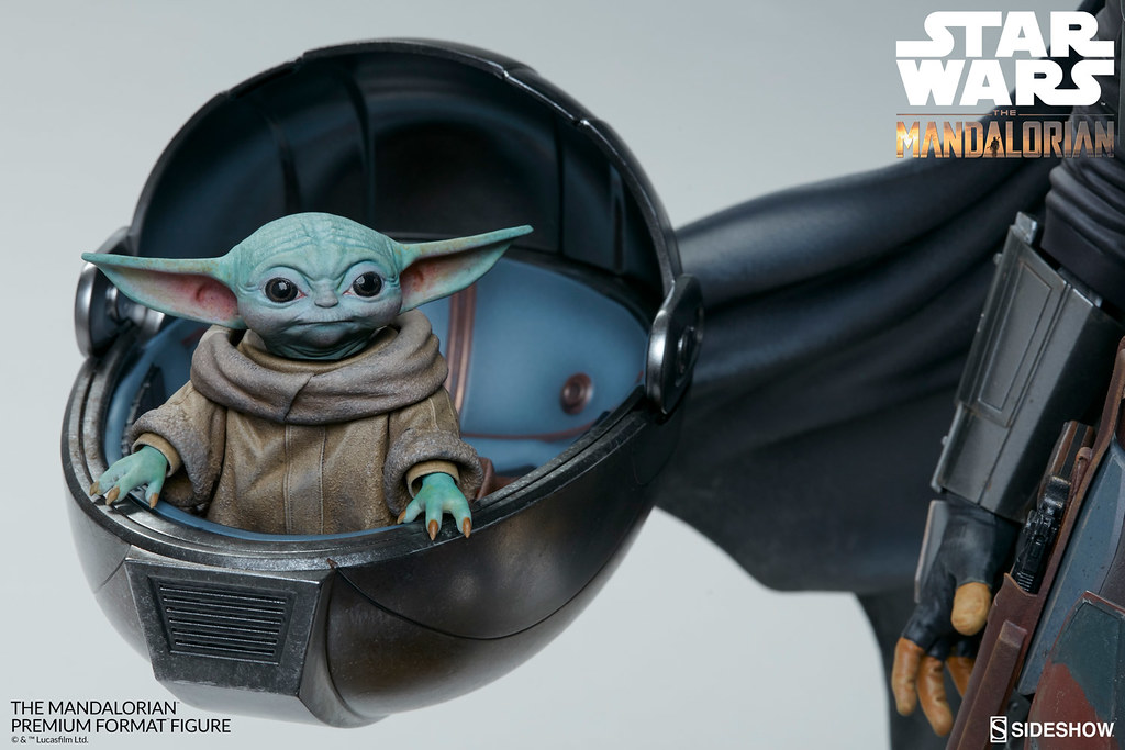 Sideshow《曼達洛人》曼達洛人&孩子 全身雕像!漫步於荒漠中的身影再現