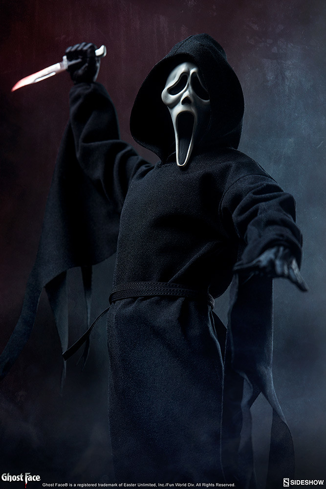 Sideshow《驚聲尖叫》面具殺人狂「Ghost Face」1/6比例人偶