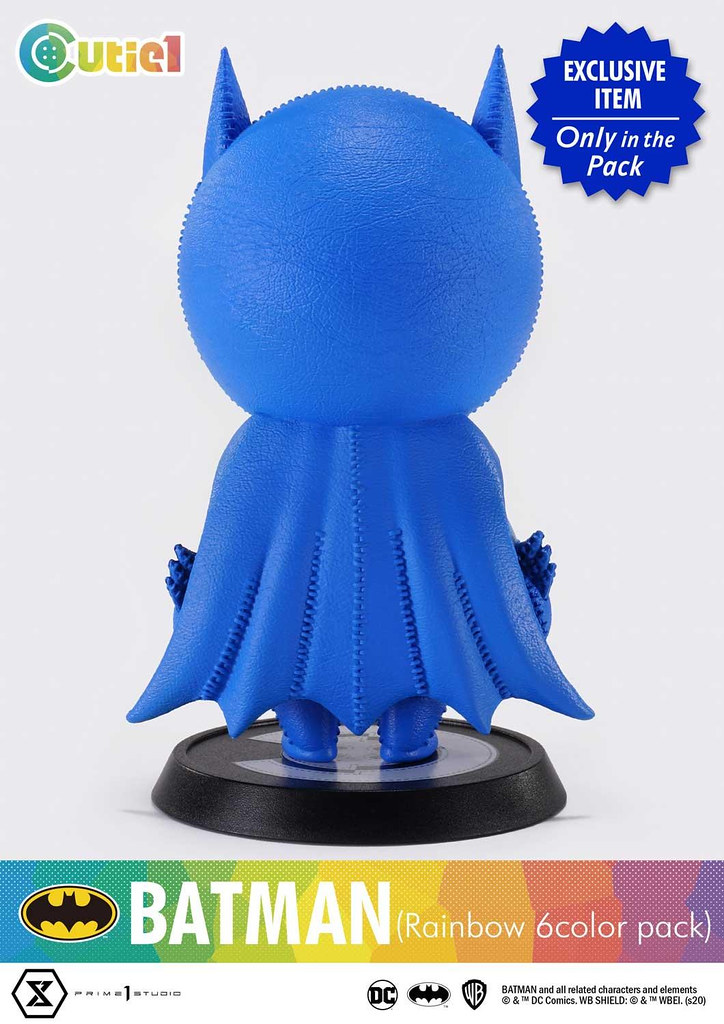 Cutie1系列【蝙蝠俠 彩虹6色套裝】繽紛可愛的布娃娃造型登場～