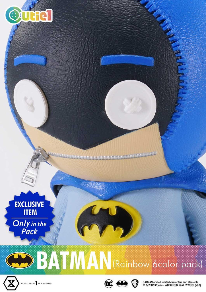 Cutie1系列【蝙蝠俠 彩虹6色套裝】繽紛可愛的布娃娃造型登場～