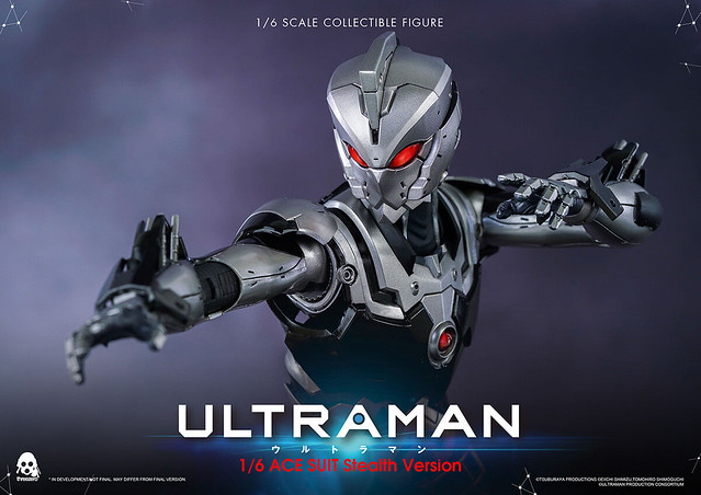 全球限量 300 體 threezero《ULTRAMAN》ULTRAMAN ACE SUIT（匿蹤配色） 