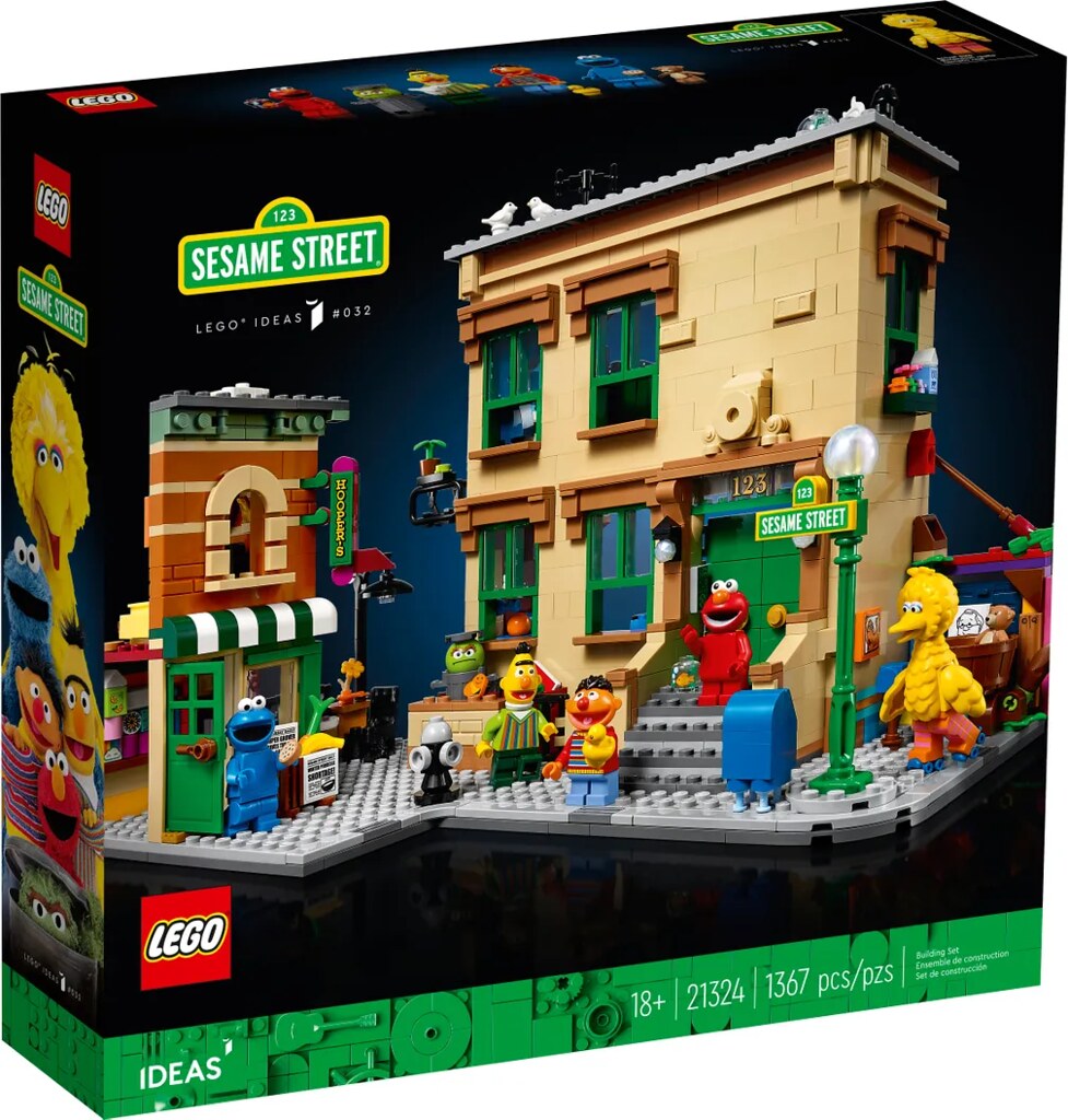 LEGO 21324 Ideas系列【123芝麻街】陪伴童年的經典布偶角色化身樂高人偶！