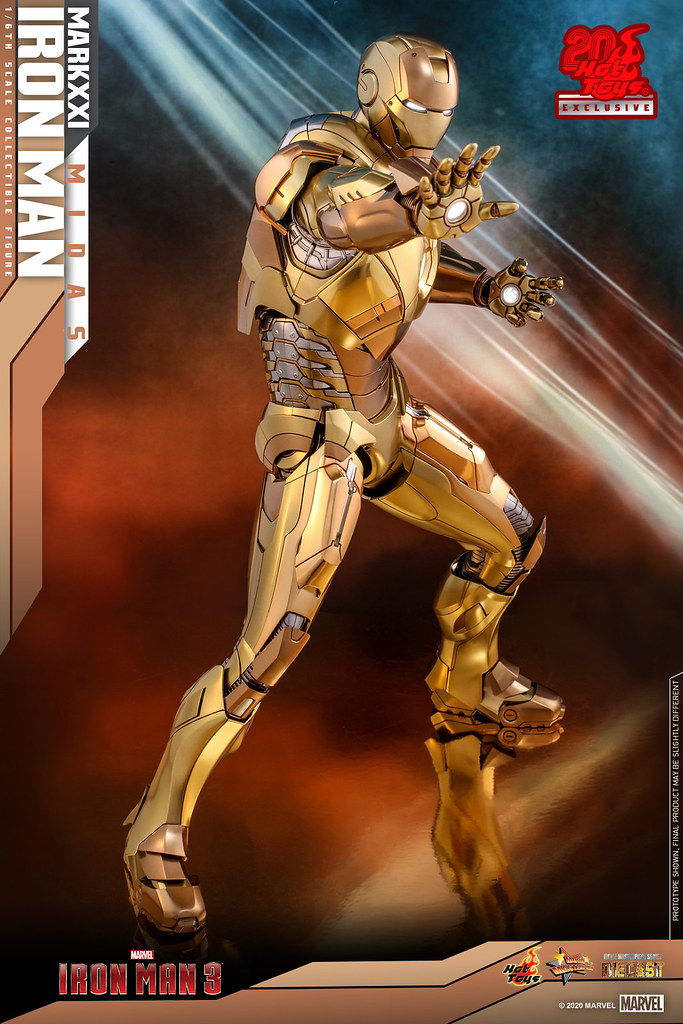 Hot Toys《鋼鐵人3》鋼鐵人馬克21（麥達斯）1/6比例人偶【HT20THPlus開幕限定】